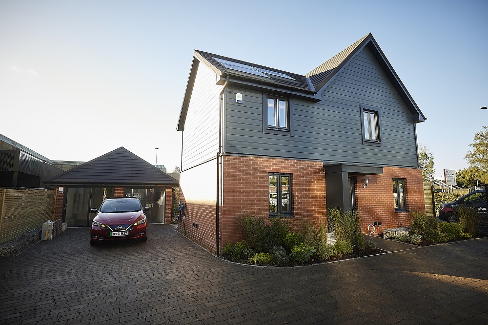 The Z House Project, an eco house at Salford University by Barratt Homes.