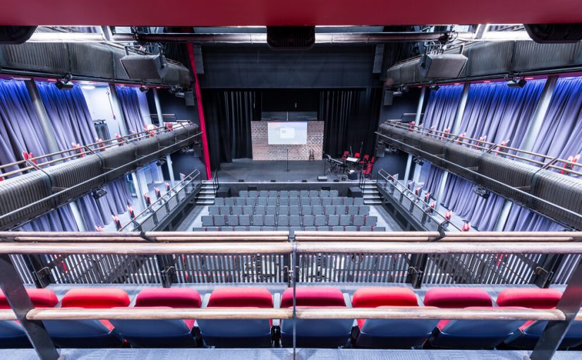 View from first tier of New Adelphi theatre looking down towards the stage