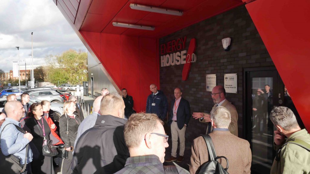 People gathered outside EH2